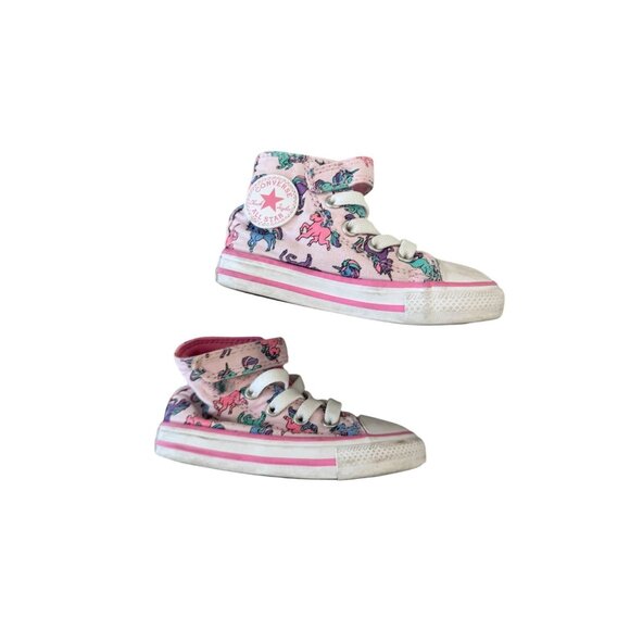 CONVERSE My Little Pony Toddler Hi Top Shoes Size 6 - Picture 3 of 10